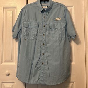 Magellan Outdoors Angler Fit Men’s Button Down Shirt (Fish Gear), Size large